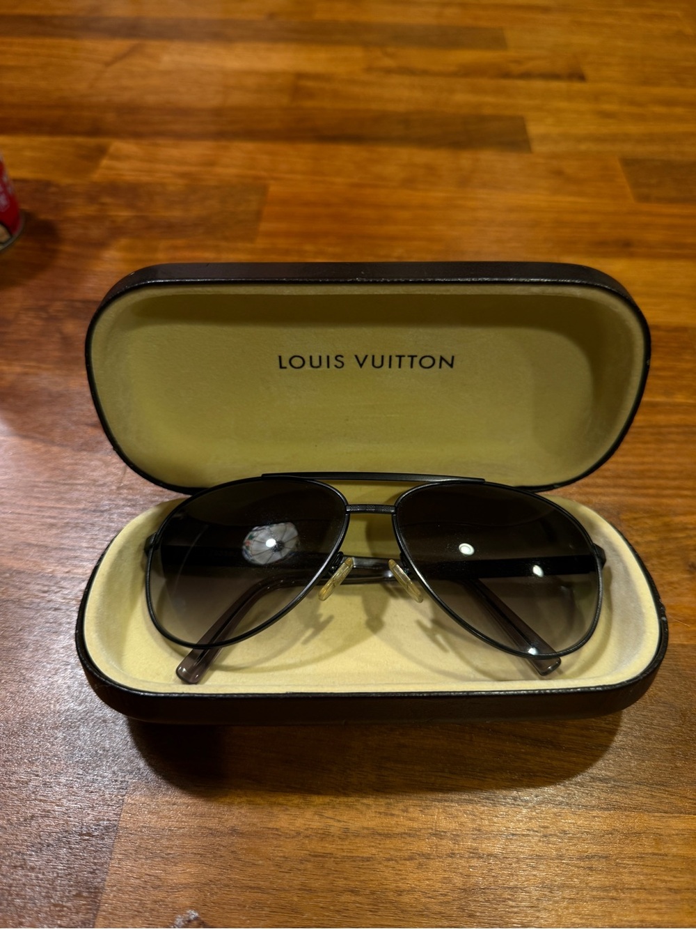 Louis Vuitton Unisex Aviator Sunglasses in Black Gradient